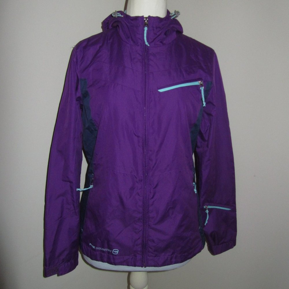 Women's Free Country ATHLETX SERIES hooded Jacket Size Med. EUC.